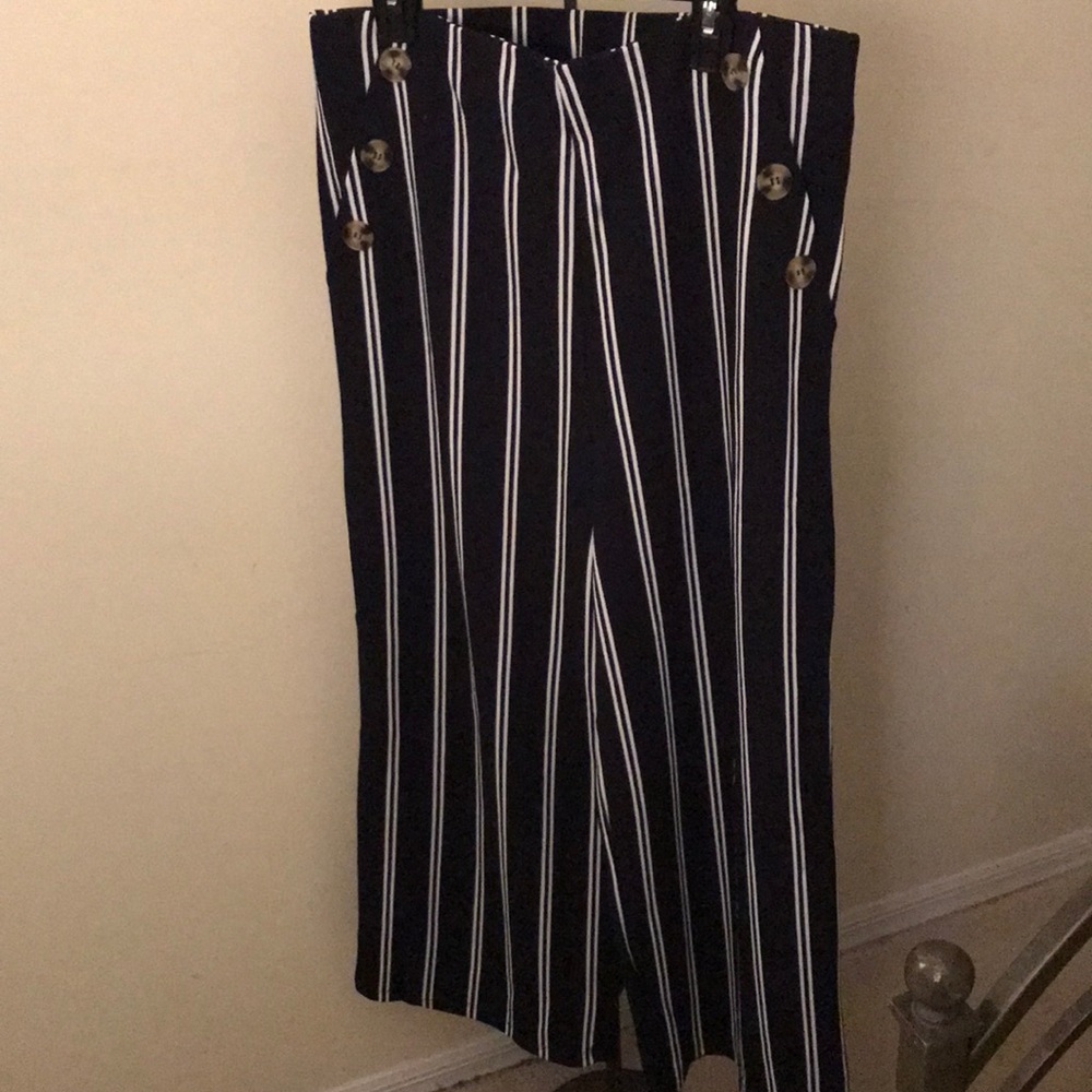 Navy sailor pants.